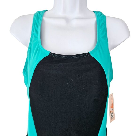 Women's UPF 50+ One-Piece Swimsuit Racerback Padded Size XL Competitive Sports - Picture 4 of 7